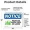 Signmission Recycled Water Used On Lawns Sign With Symbol, 24 in W x Rectangle, Vinyl Decal OS-2PACK-NS-D-1824-L-18006 - alternate 5